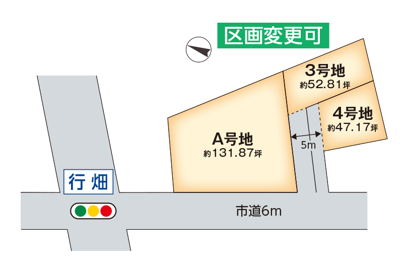 行畑分譲開始